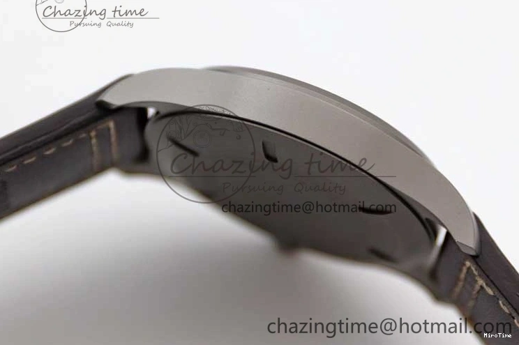 MIROTIME 0315 Mark XVIII IW327006 Titanium M+F 1:1 Best Edition Black Dial on Brown Leather Strap A Efficient 7052